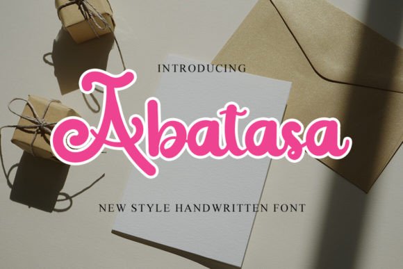 Abatasa Font: Elegant Script for Editorial Design