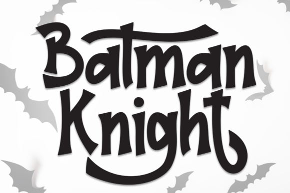 Batman Knight Font: Handwritten Charm for Makers