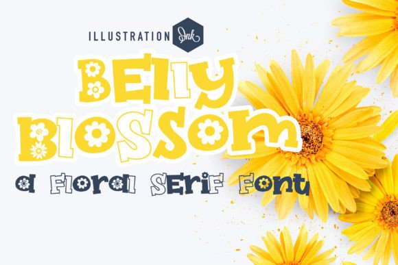 Bellyblossom Font: Floral Script for Editorial Design