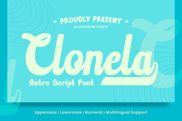 Clonela Font: A Retro Script for Editorial Design