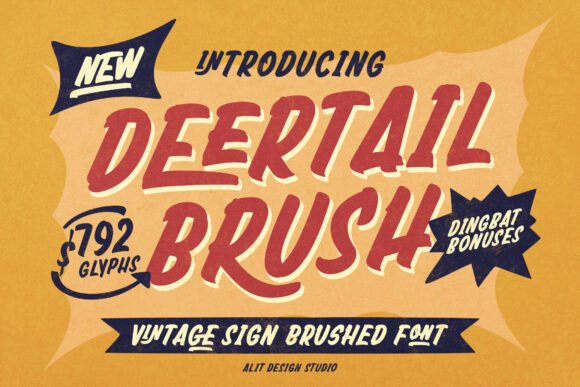 Deertail Brush: A Retro-Inspired Typeface That Brings Vintage Charm to Modern Branding