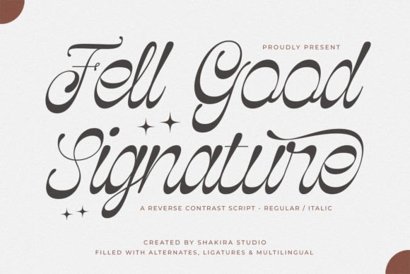 Fell Good Signature Font: Elevating Digital Brand Identity