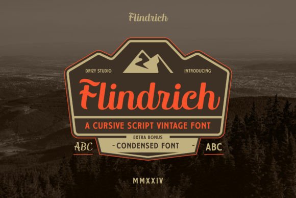 Flindrich Font: Vintage Script for Digital Campaigns