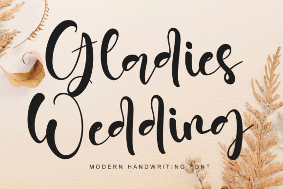Gladies Wedding Font Review for Web Design