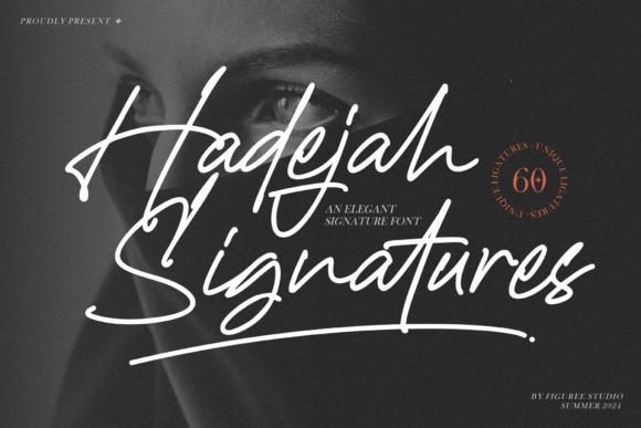 Hadejah Signature Font for Elegant Editorial Design
