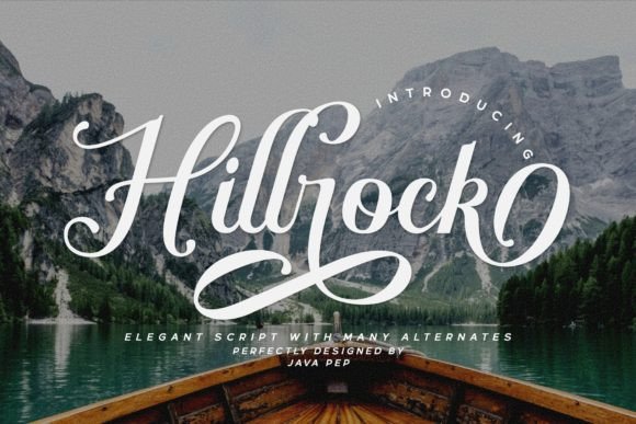 Hillrock Font: Elevating Editorial Design with Elegant Script