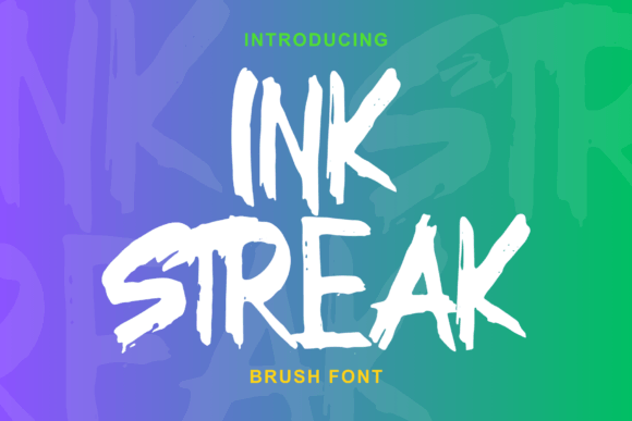 Ink Streak Font: Organic Style for Handmade Labels