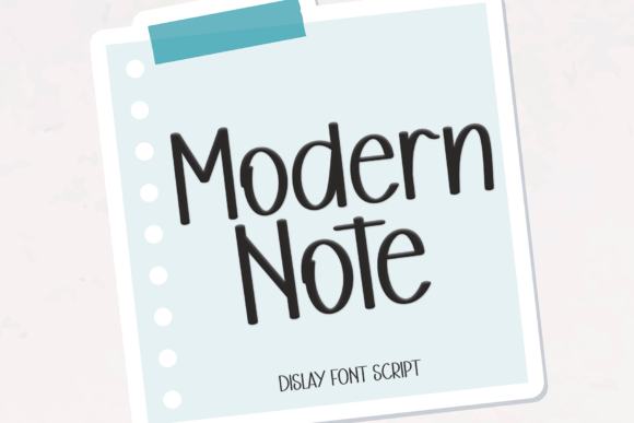 Modern Note Font: Handwritten Style for Web Design