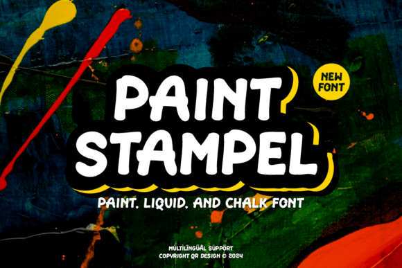 Paint Stampel Font: Handwritten Charm for Makers
