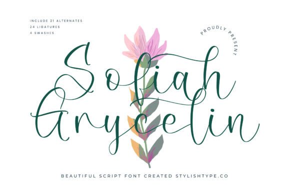 Sofiah Grycelin Font: A Luxury Script for Editorial Design
