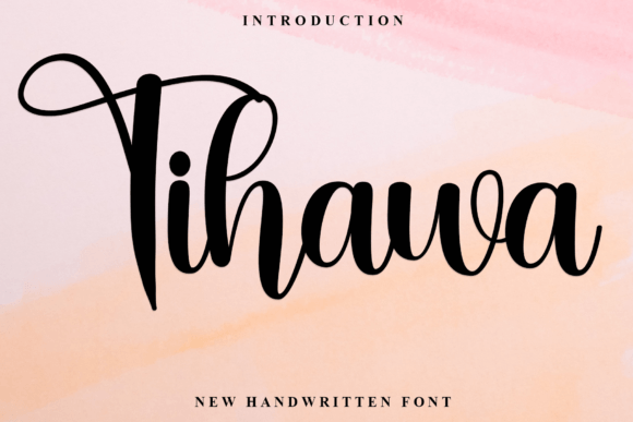 Tihawa Font: Elegant Script for Editorial Design