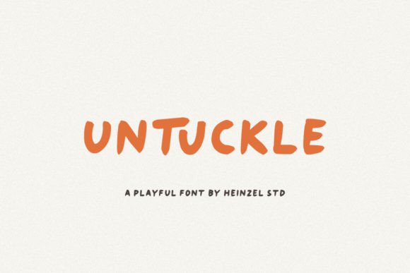 Untuckle: A Playful Handwritten Font for Modern Editorial Design