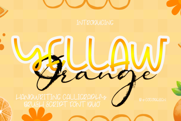 Yellaw Orange Font: A Handcrafted Typeface for Web Design